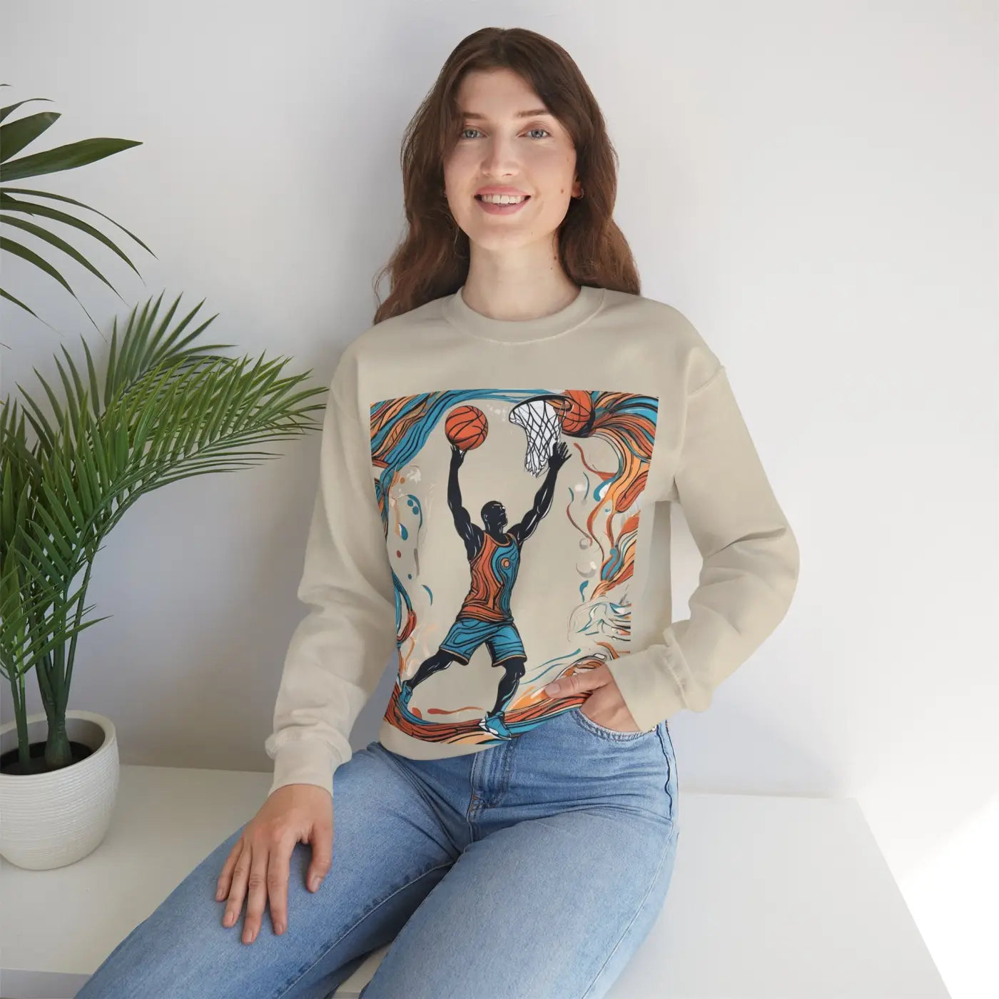 Crewneck Sweatshirt - American Football Player Unisex - DipaliZ