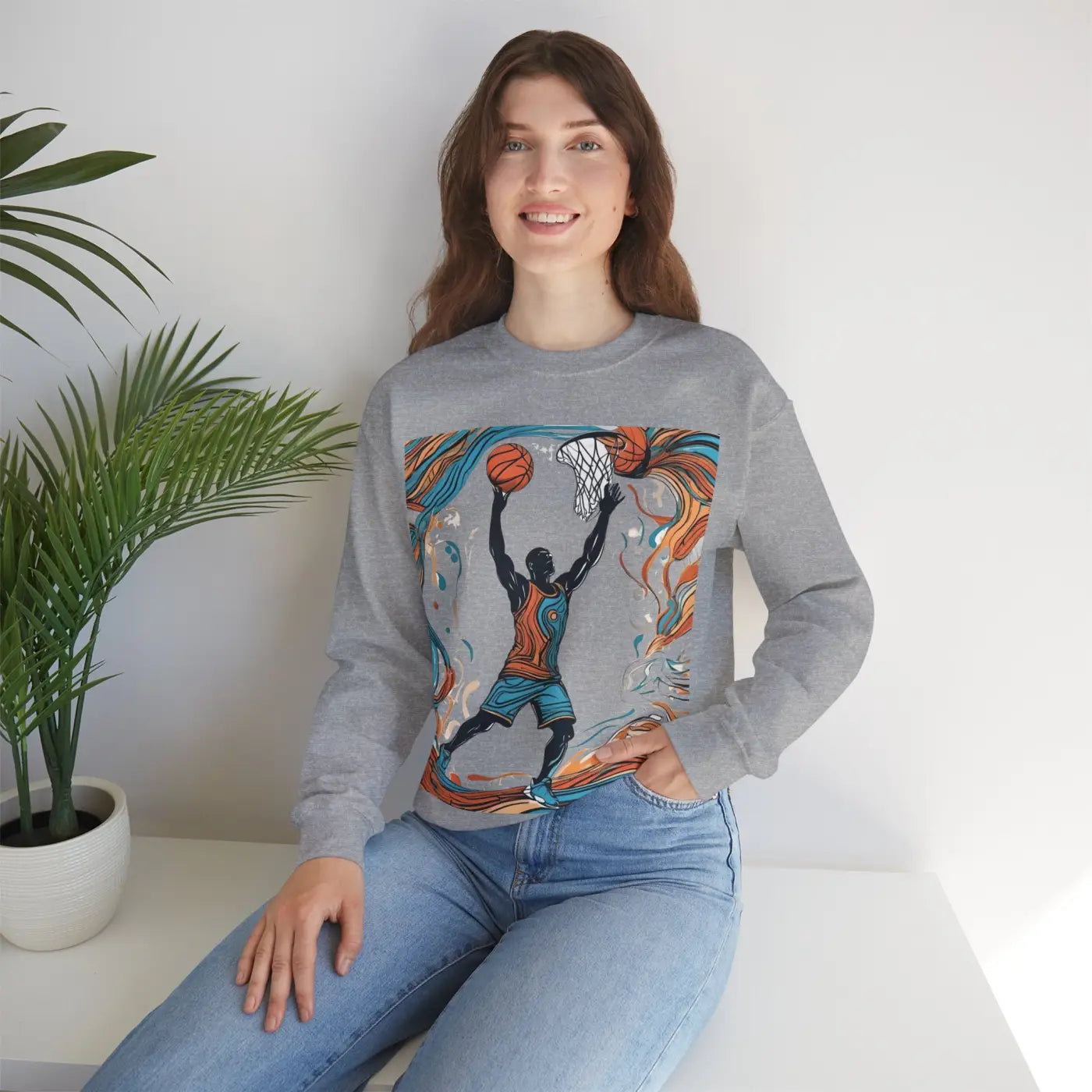 Crewneck Sweatshirt - American Football Player Unisex - DipaliZ