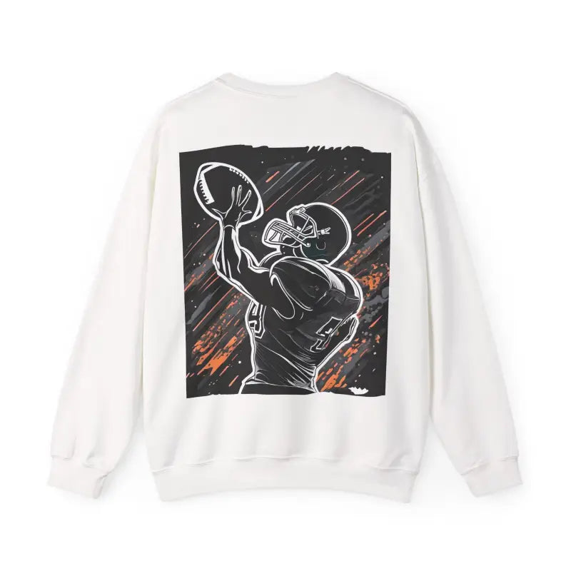 Football Crewneck Sweatshirt - Man Playing American - DipaliZ