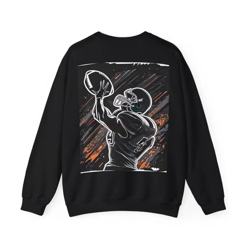Football Crewneck Sweatshirt - Man Playing American - DipaliZ