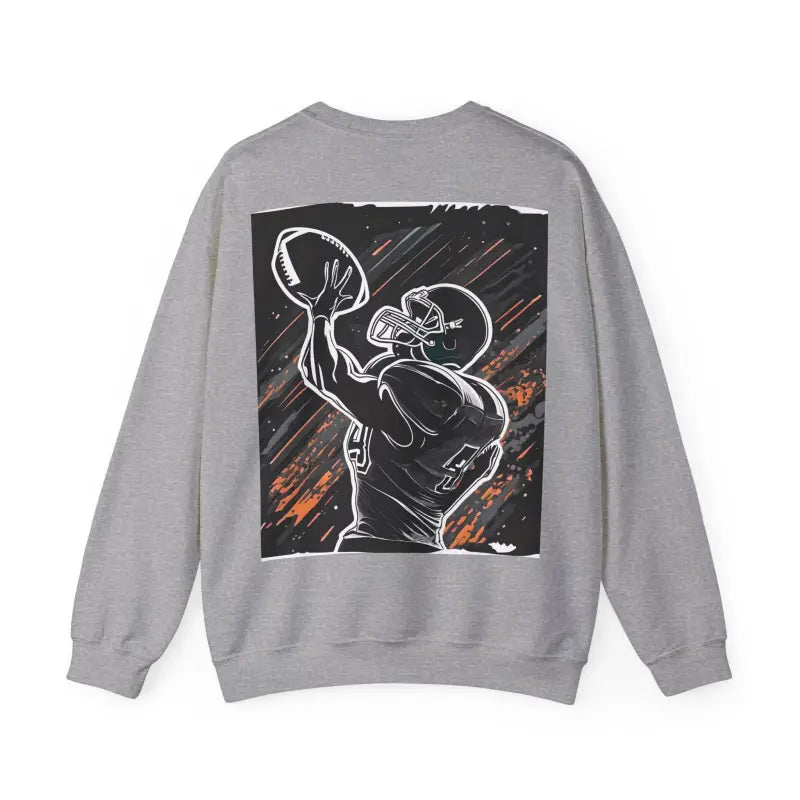 Football Crewneck Sweatshirt - Man Playing American - DipaliZ