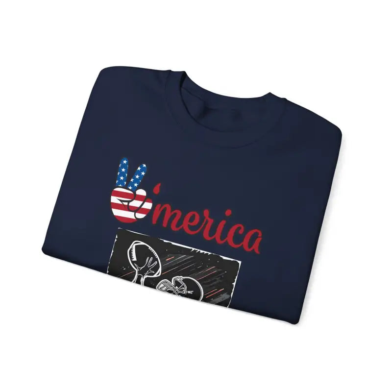 Football Crewneck Sweatshirt - Man Playing American - DipaliZ