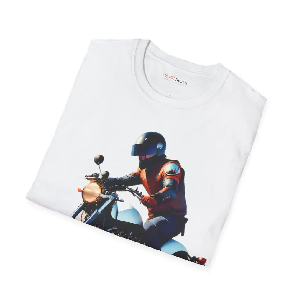 Motorcycle Unisex Softstyle T Shirt - Ride in Style - DipaliZ