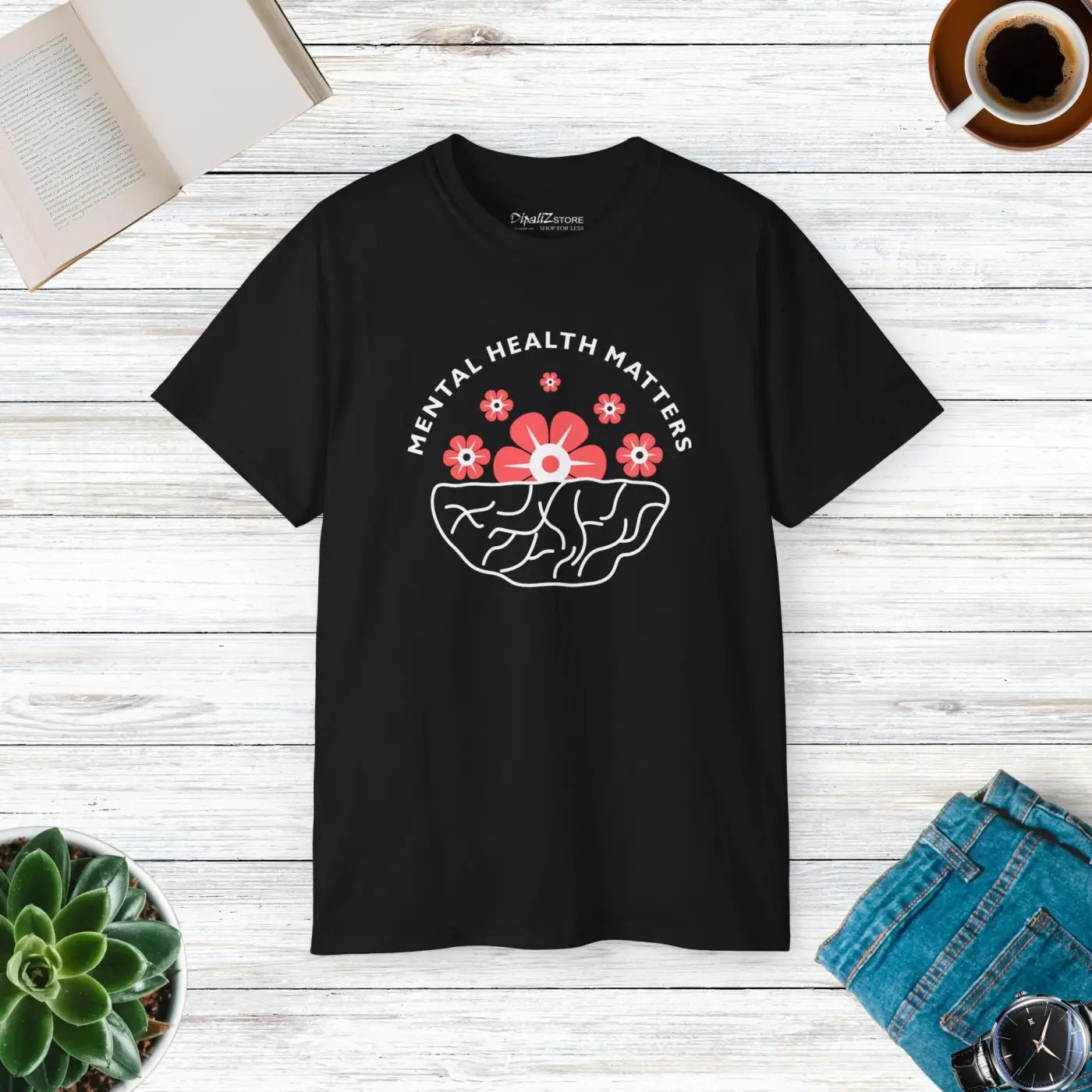 Unisex Ultra Cotton Tee - Mental Health Statement - DipaliZ
