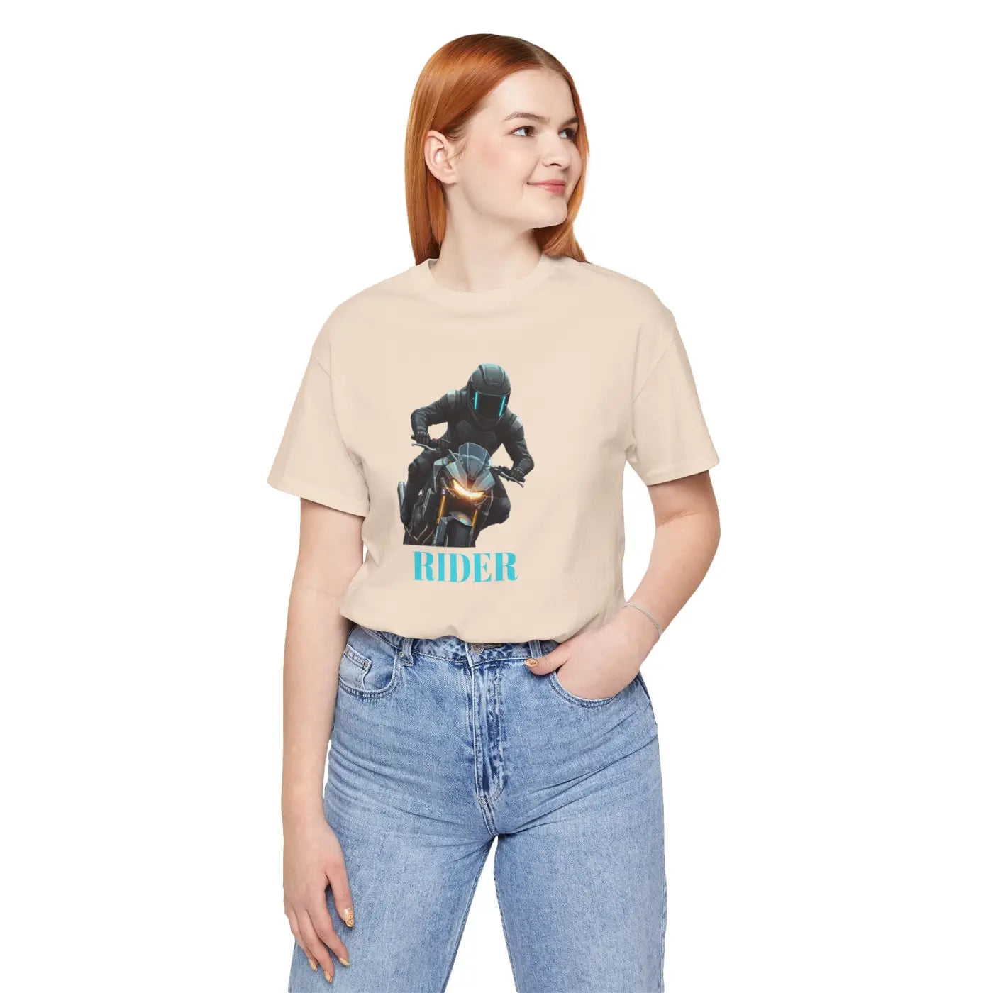 Unisex Jersey Short Sleeve Tee - Motorcycle Rider - DipaliZ