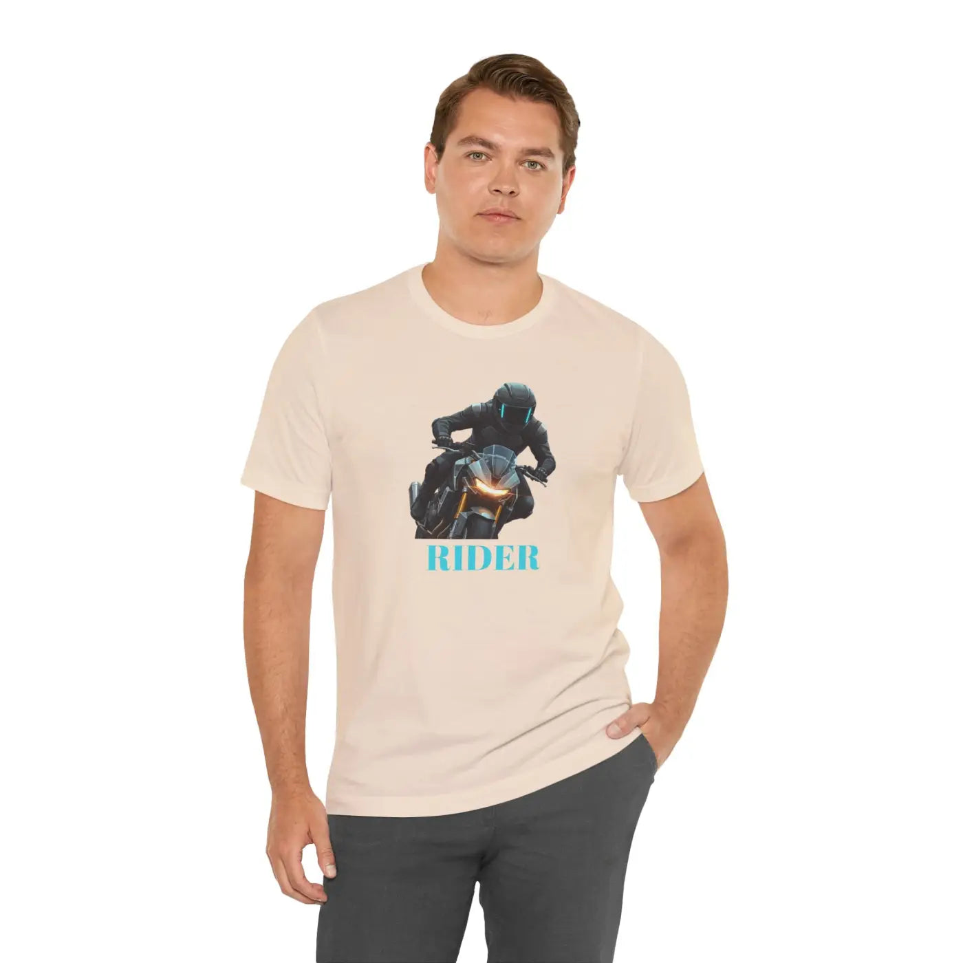Unisex Jersey Short Sleeve Tee - Motorcycle Rider - DipaliZ