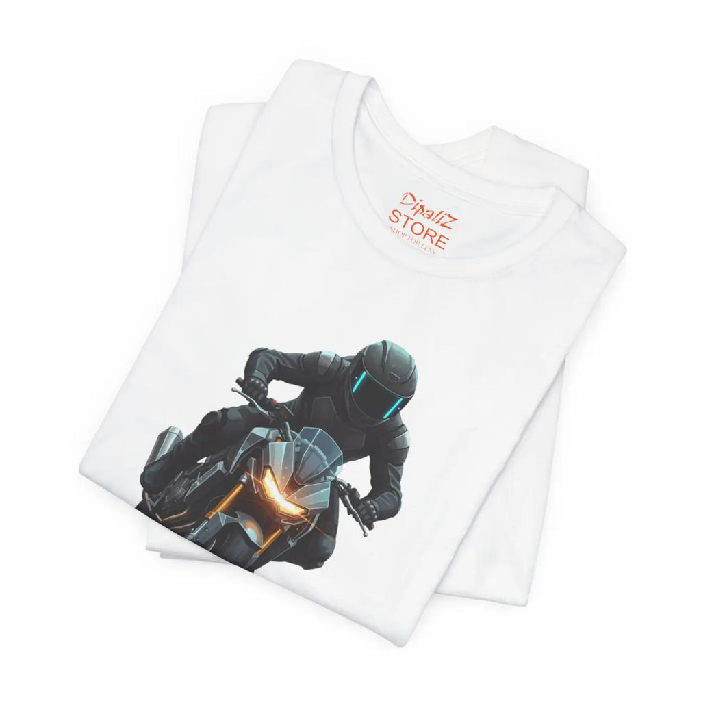 Unisex Jersey Short Sleeve Tee - Motorcycle Rider - DipaliZ