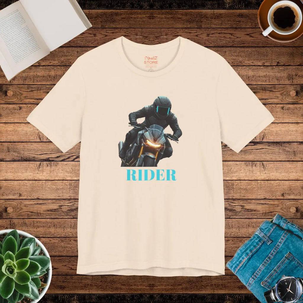 Unisex Jersey Short Sleeve Tee - Motorcycle Rider - DipaliZ
