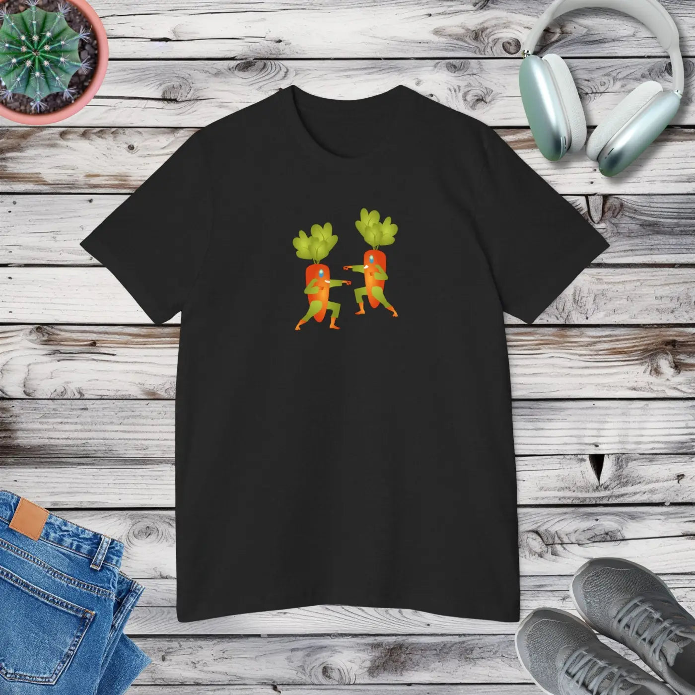 Ninja Carrot T-Shirt - Unisex Eco-Friendly Gift - DipaliZ