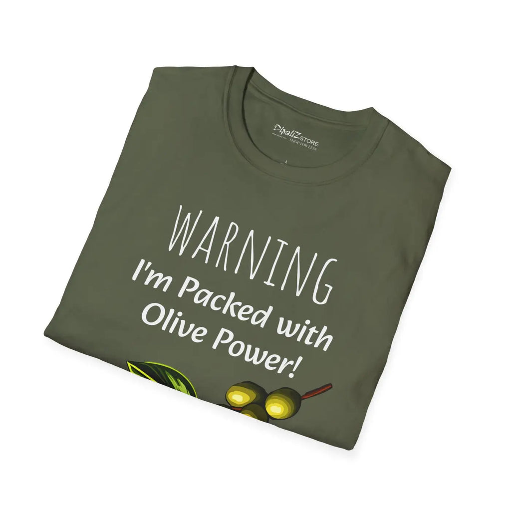 Olive Power Unisex T-Shirt - Softstyle Comfort Design - DipaliZ
