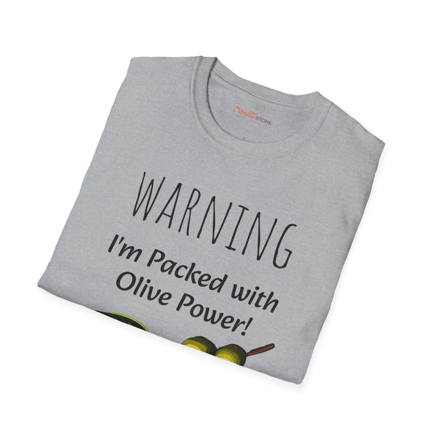 Olive Power Unisex T-Shirt - Softstyle Comfort Design - DipaliZ