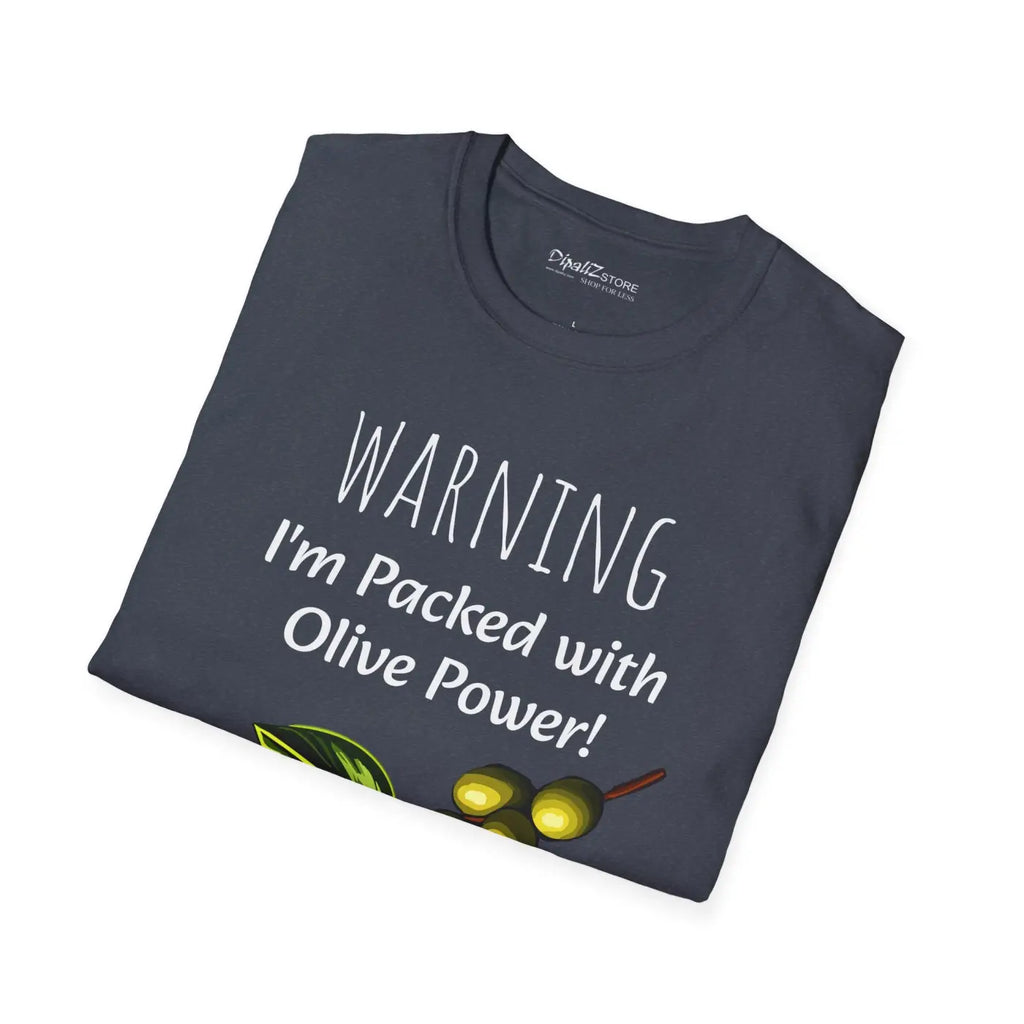 Olive Power Unisex T-Shirt - Softstyle Comfort Design - DipaliZ
