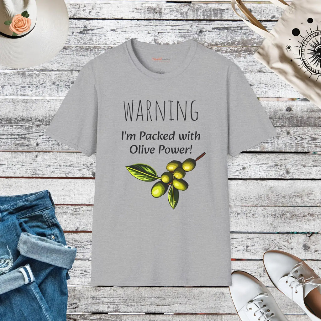 Olive Power Unisex T-Shirt - Softstyle Comfort Design - DipaliZ