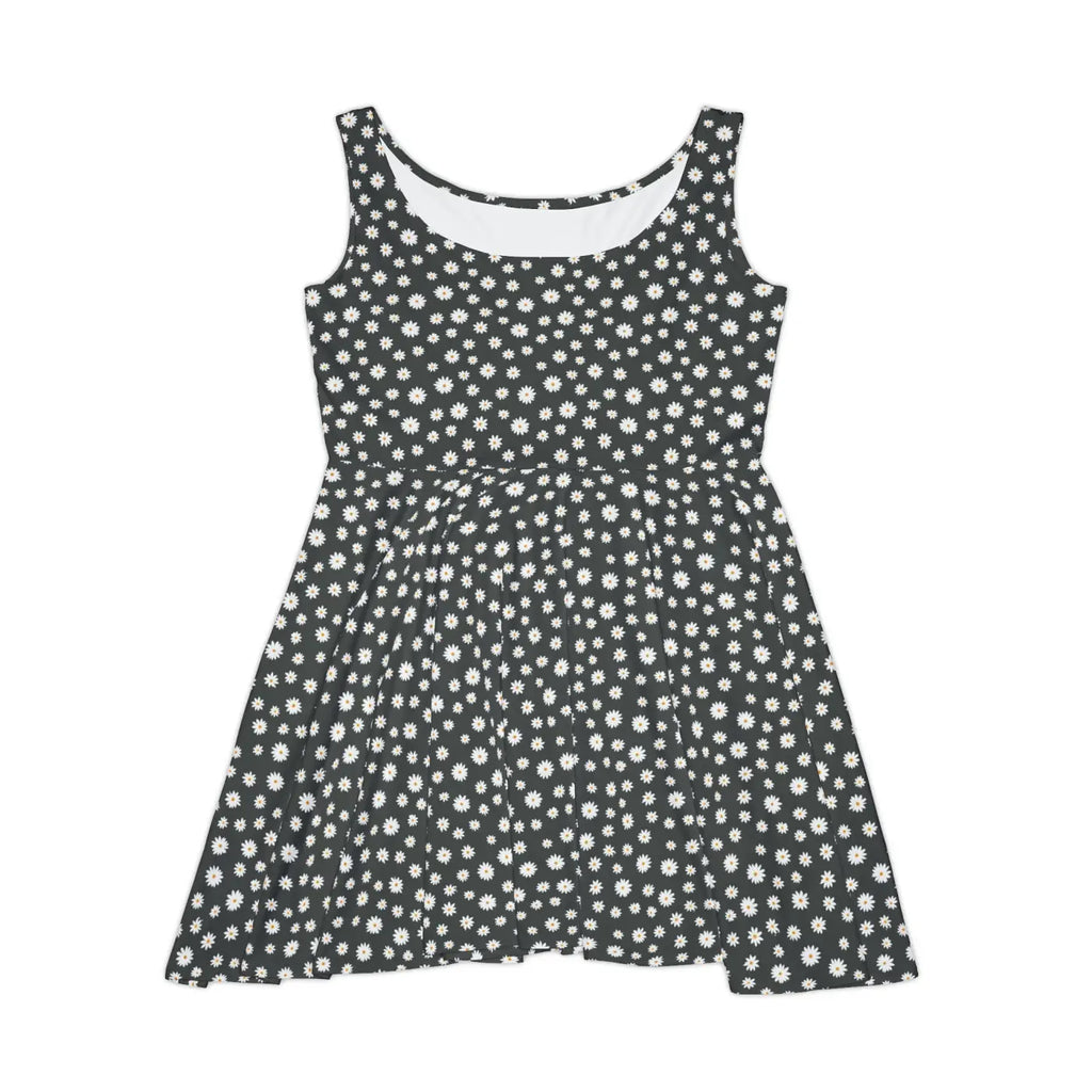 Skater Dress - Orange Flower Pattern - DipaliZ
