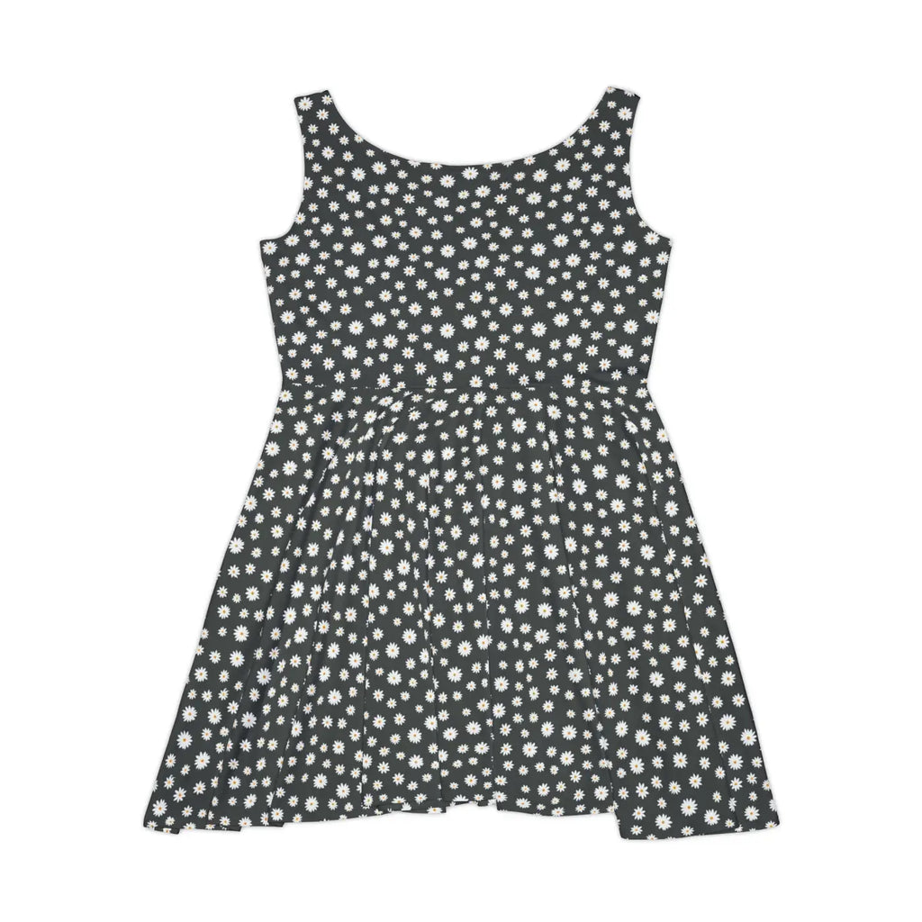 Skater Dress - Orange Flower Pattern - DipaliZ