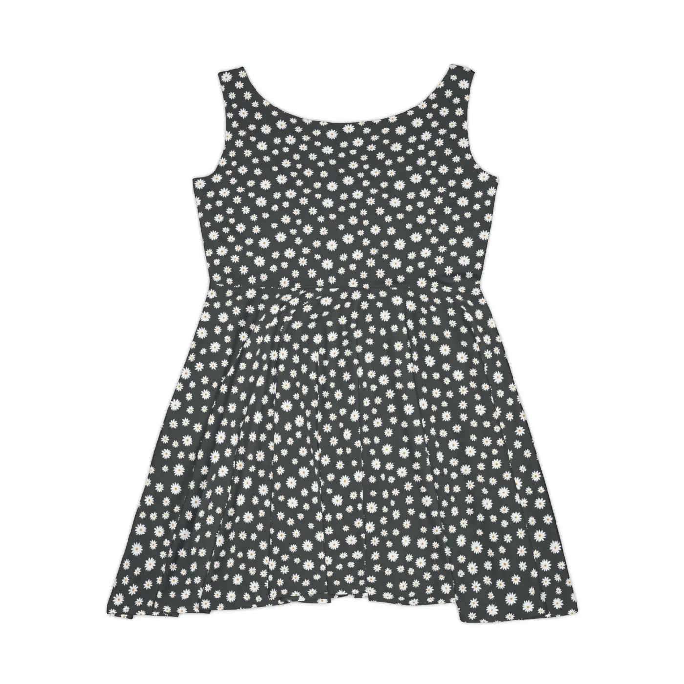 Skater Dress - Orange Flower Pattern - DipaliZ