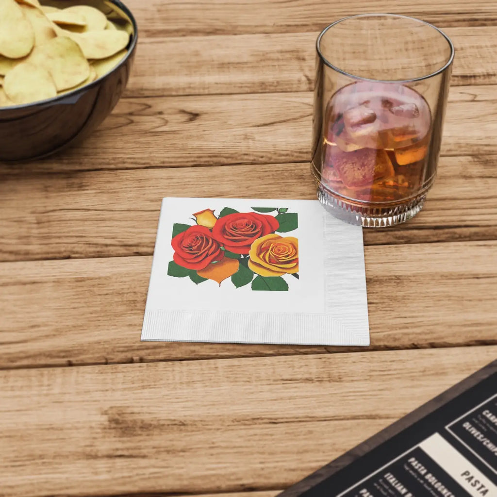 White Coined Napkins - Party Table Essentials - DipaliZ