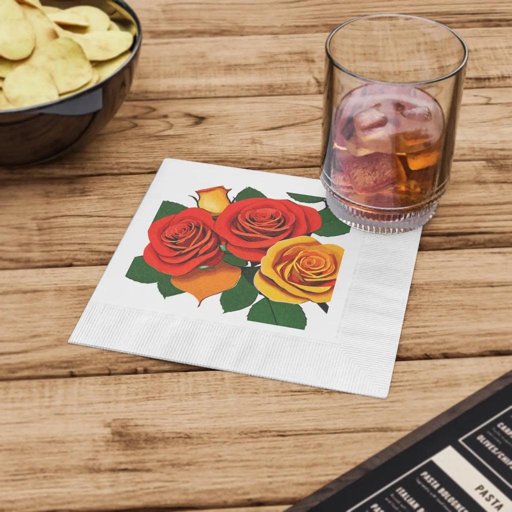White Coined Napkins - Party Table Essentials - DipaliZ
