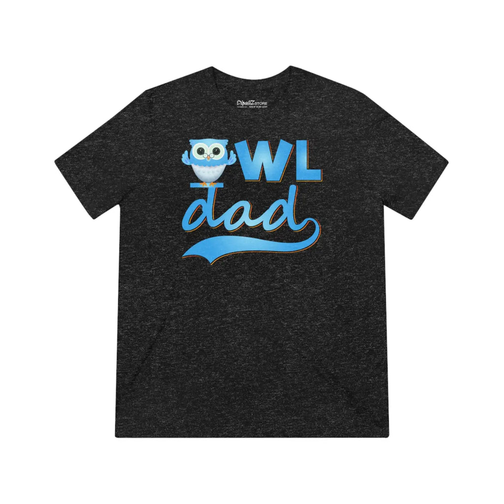 Unisex Triblend Tee - Owl Dad Print for Animal Lovers - DipaliZ