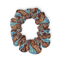 Custom Paisley Brown Scrunchie - Stylish Hair Accessories - DipaliZ