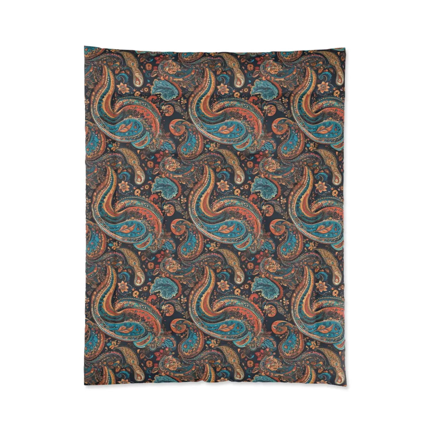 Paisley Pattern Comforter - Cozy Polyester Bedding - DipaliZ