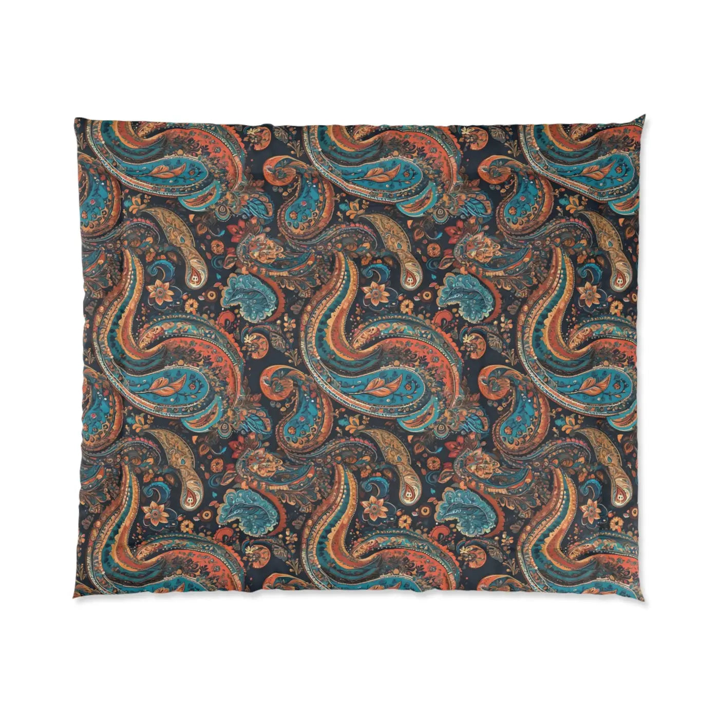 Paisley Pattern Comforter - Cozy Polyester Bedding - DipaliZ