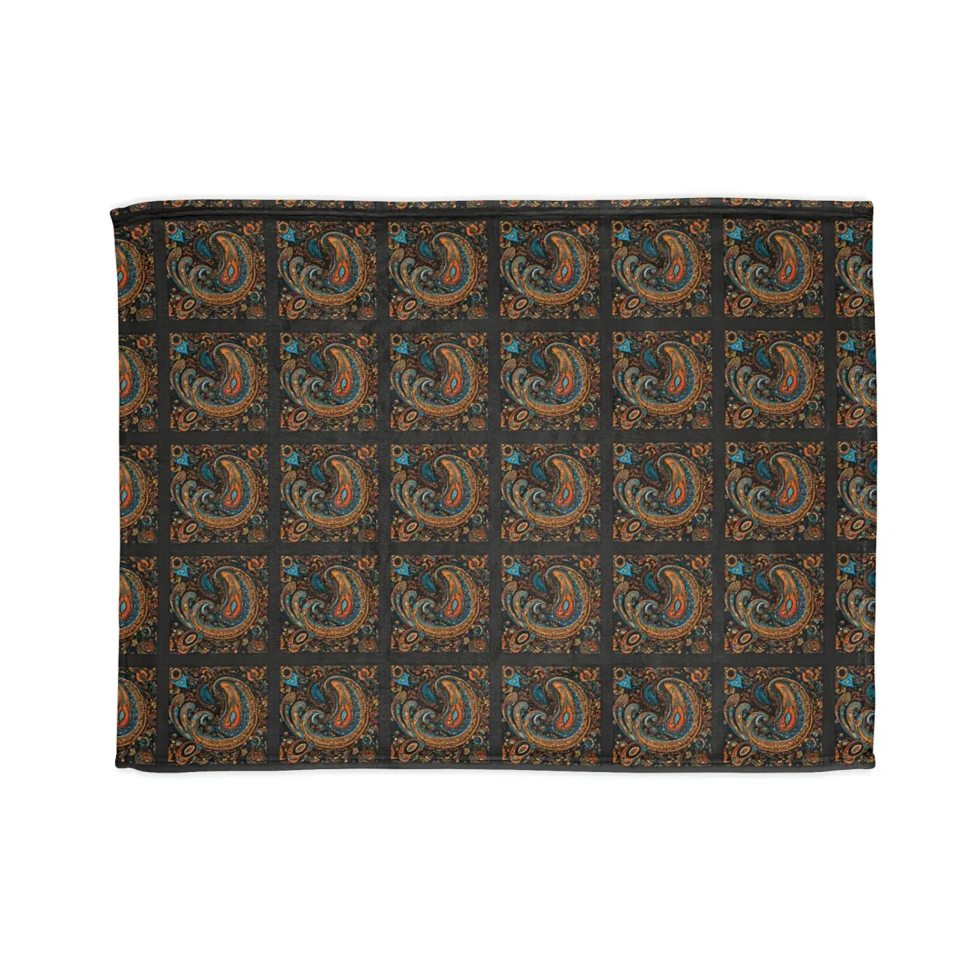Soft Polyester Blanket - Paisley Pattern Design - DipaliZ