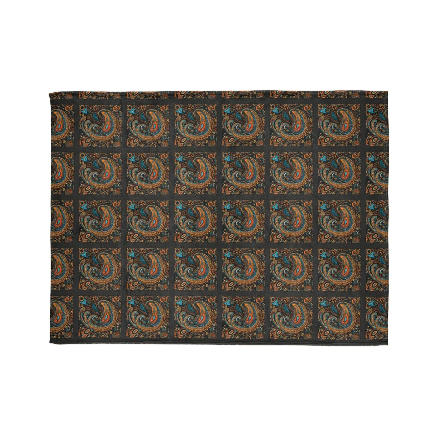 Soft Polyester Blanket - Paisley Pattern Design - DipaliZ