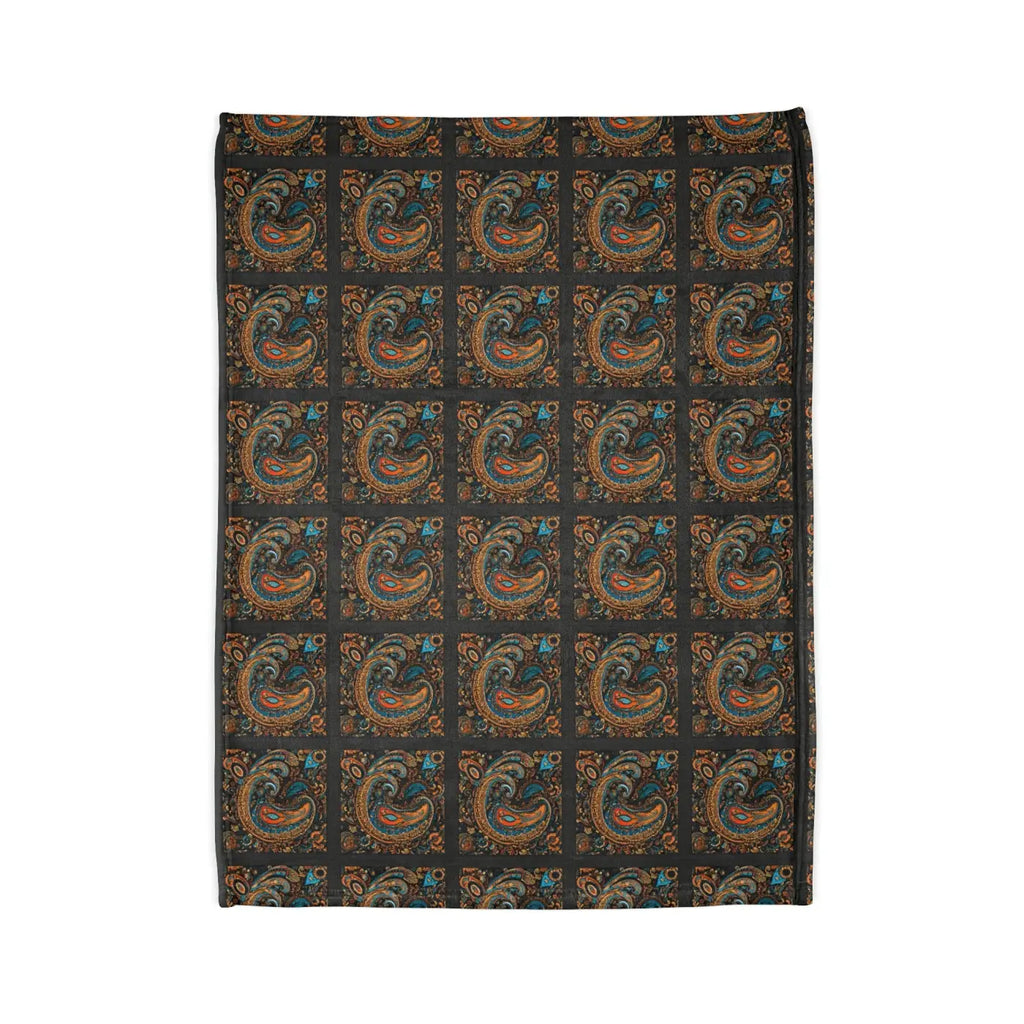 Soft Polyester Blanket - Paisley Pattern Design - DipaliZ