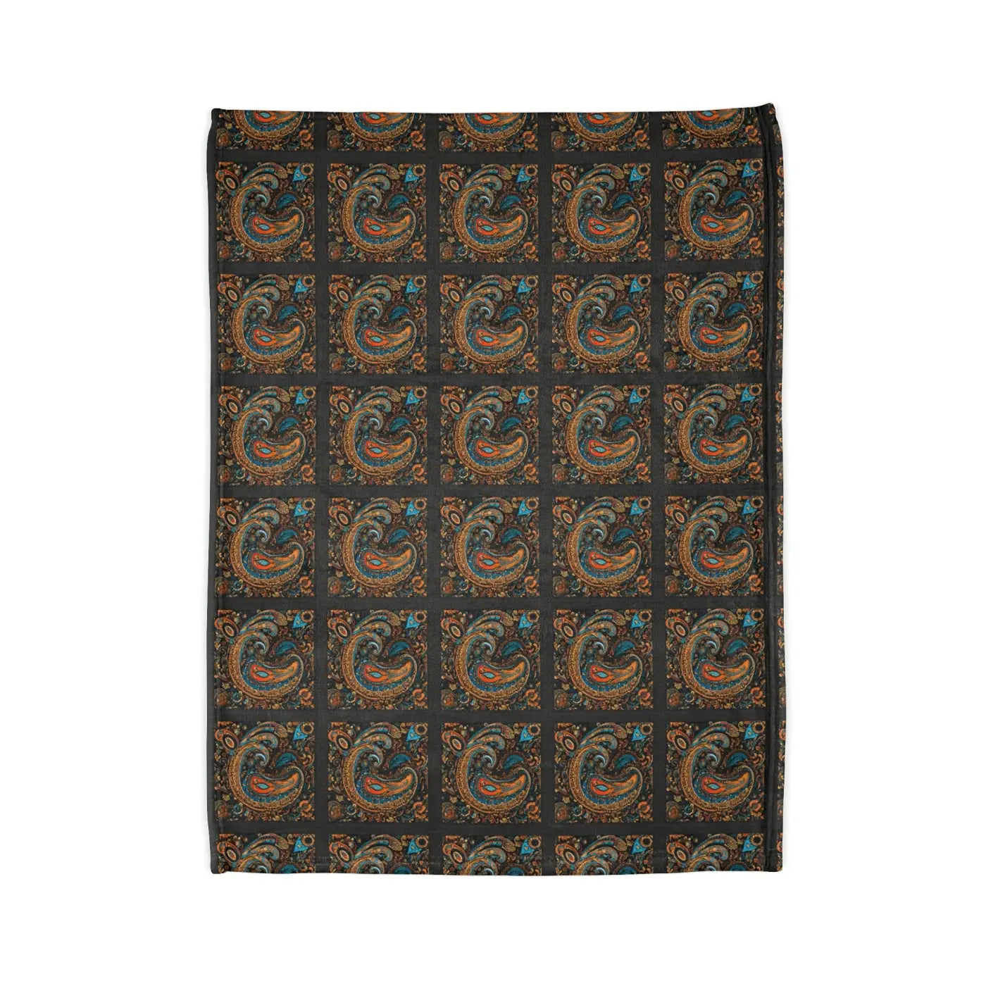 Soft Polyester Blanket - Paisley Pattern Design - DipaliZ
