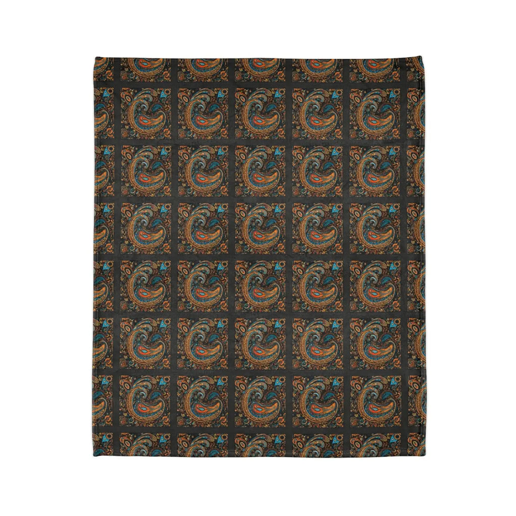 Soft Polyester Blanket - Paisley Pattern Design - DipaliZ