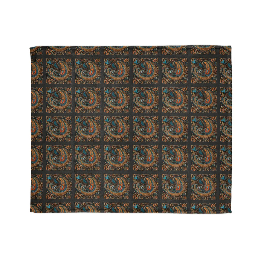 Soft Polyester Blanket - Paisley Pattern Design - DipaliZ