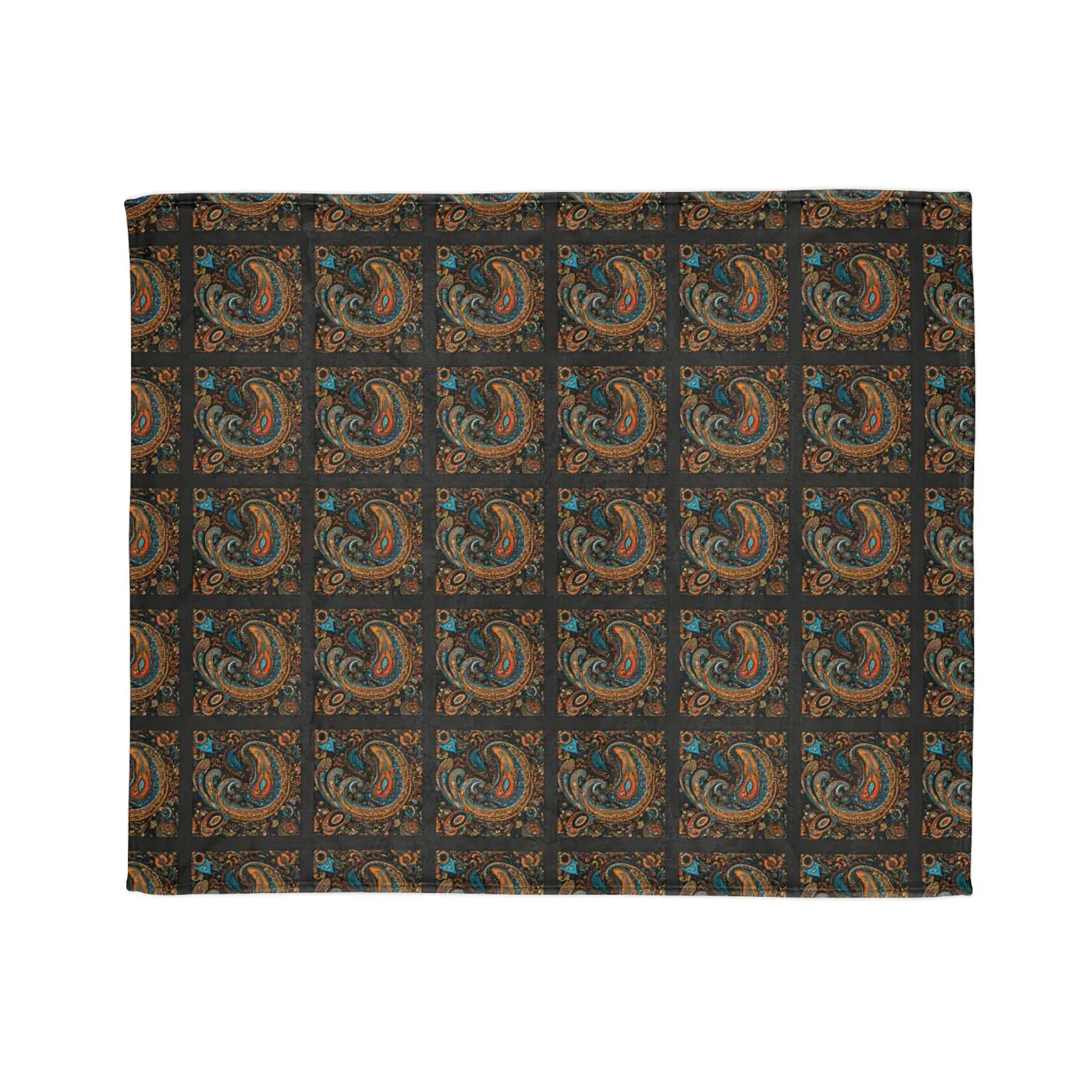 Soft Polyester Blanket - Paisley Pattern Design - DipaliZ