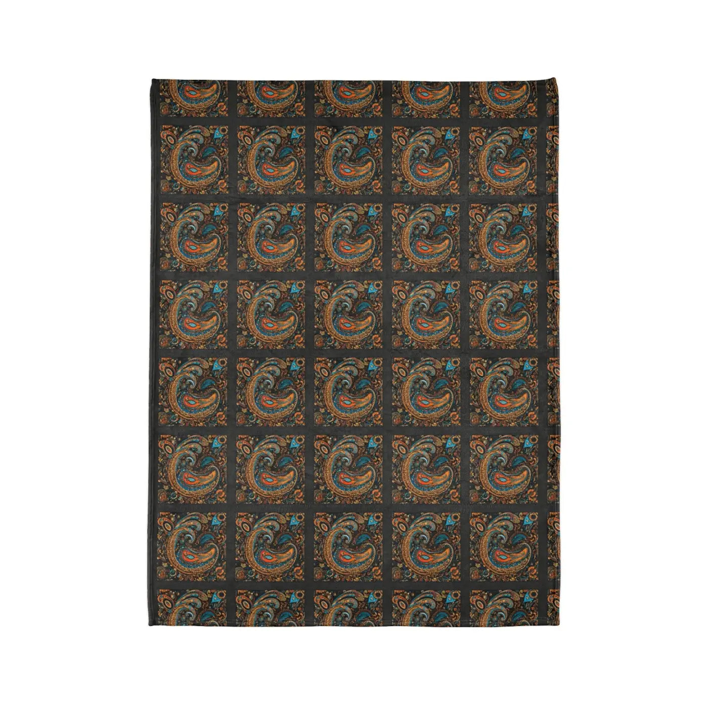 Soft Polyester Blanket - Paisley Pattern Design - DipaliZ