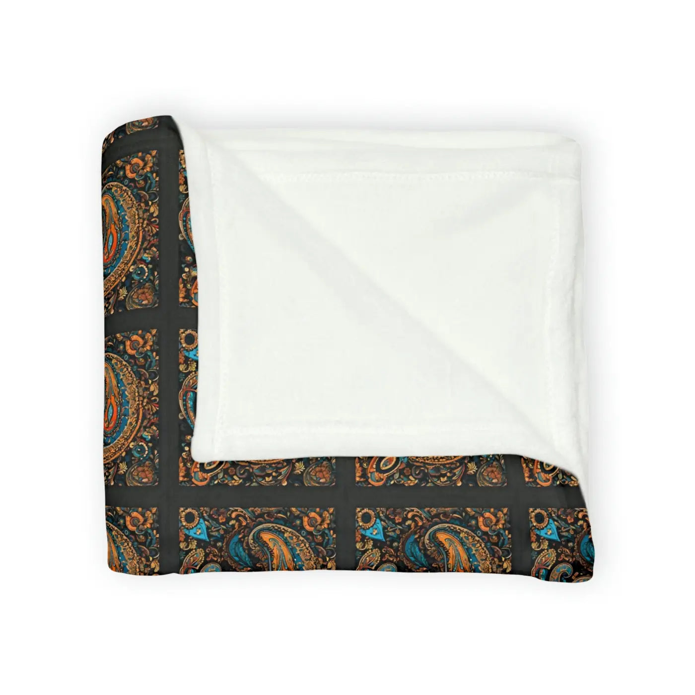 Soft Polyester Blanket - Paisley Pattern Design - DipaliZ
