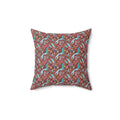 Paisley Pink Polyester Square Pillow - Bold Modern Decor - DipaliZ
