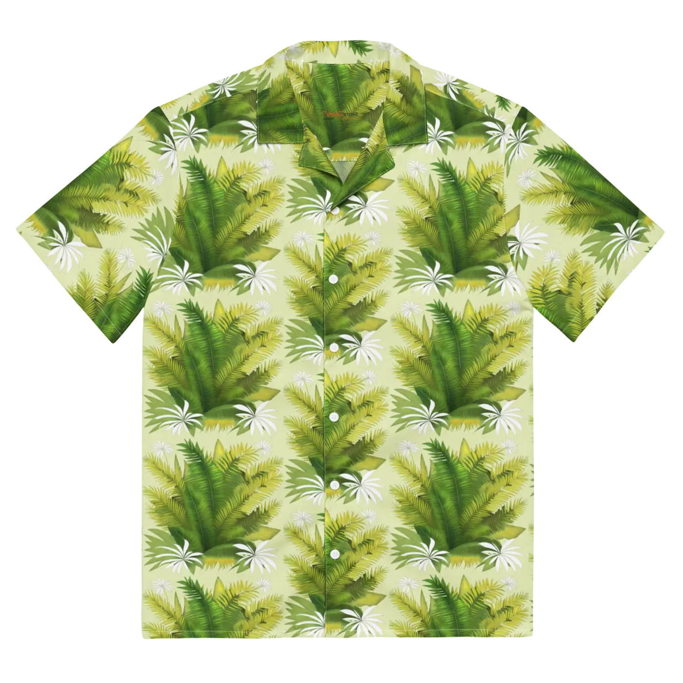 Unisex Button Shirt - Palm Leaves Tropical Vibe - DipaliZ