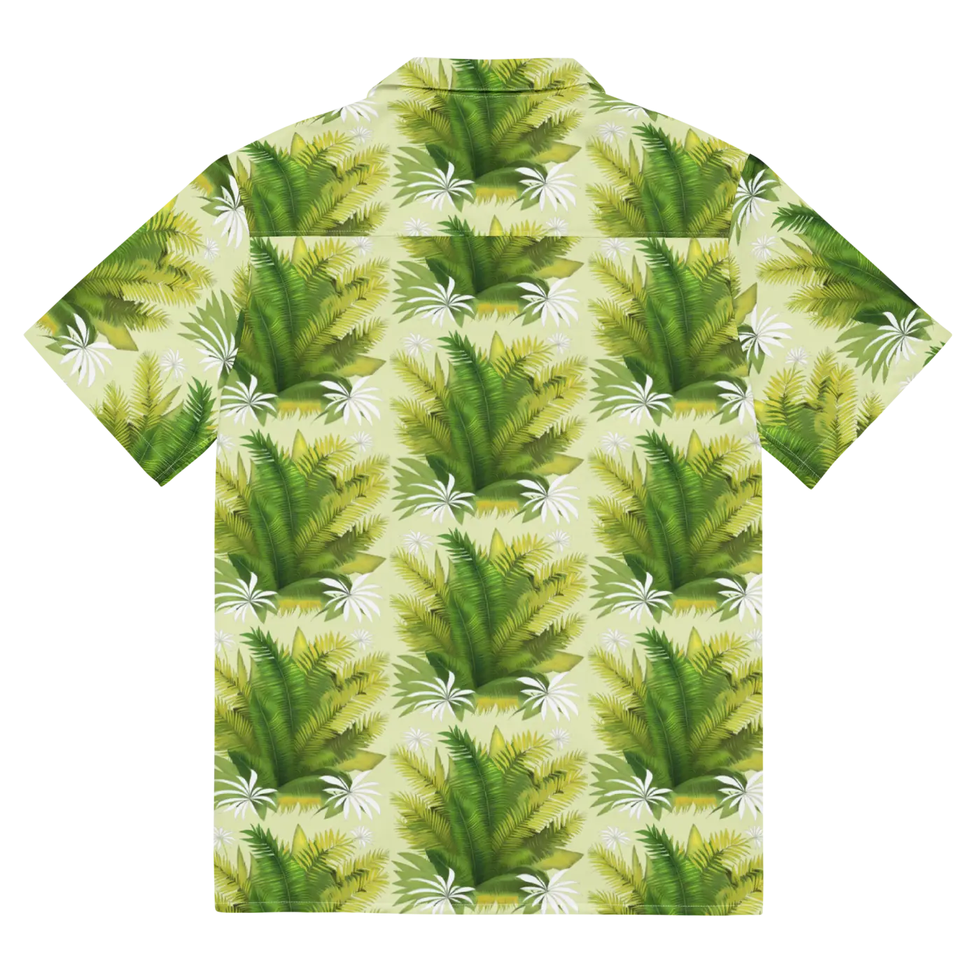 Unisex Button Shirt - Palm Leaves Tropical Vibe - DipaliZ