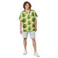 Unisex Button Shirt - Palm Leaves Tropical Vibe - DipaliZ