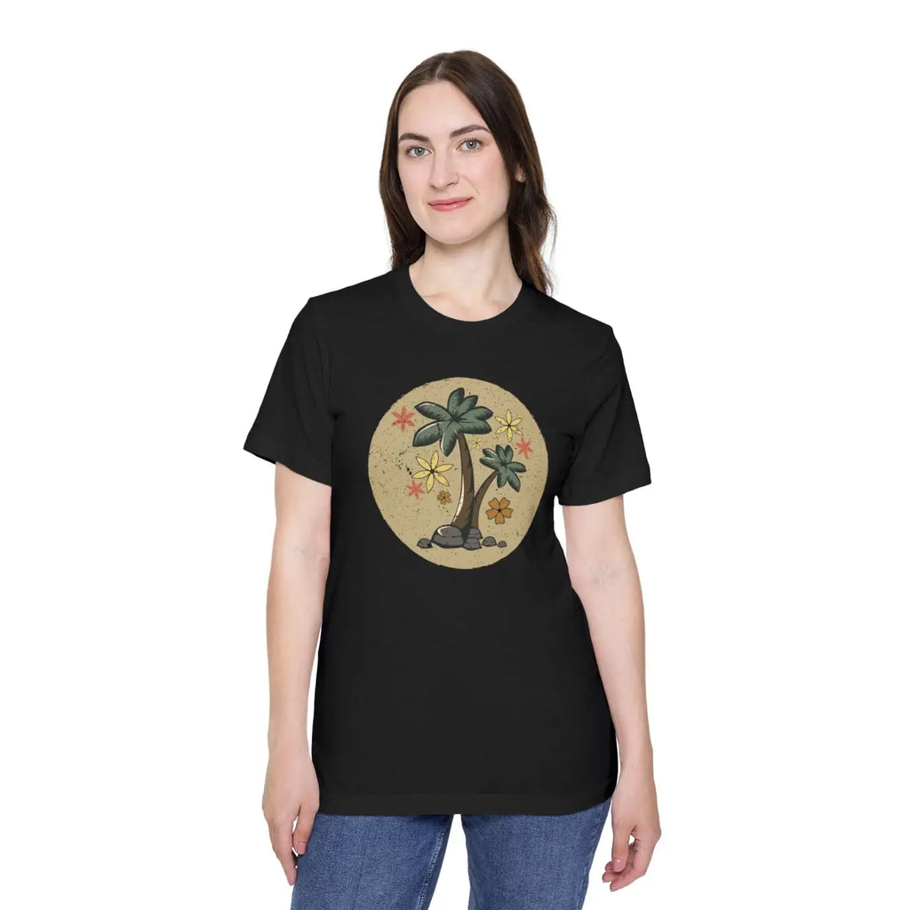 Unisex Deluxe Palm Tree T Shirt - Vacation Vibes - DipaliZ