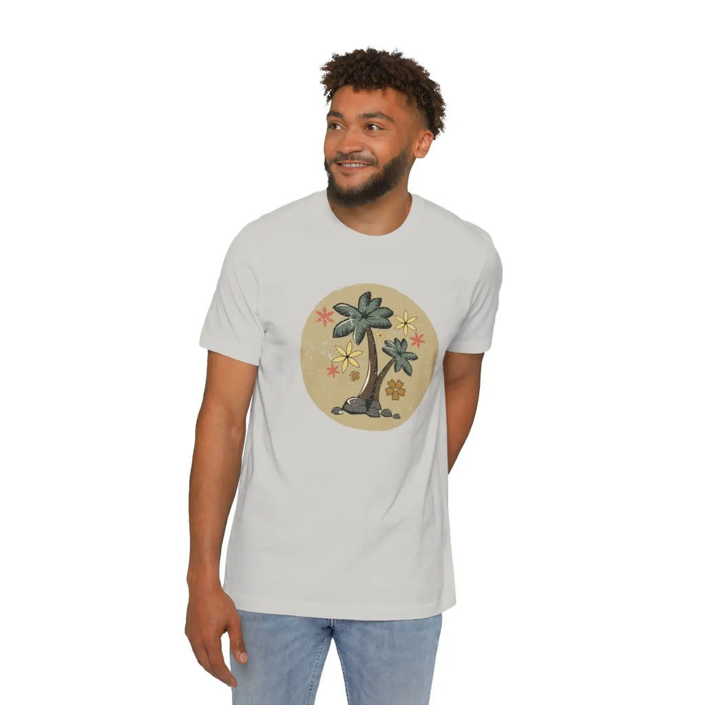 Unisex Deluxe Palm Tree T Shirt - Vacation Vibes - DipaliZ