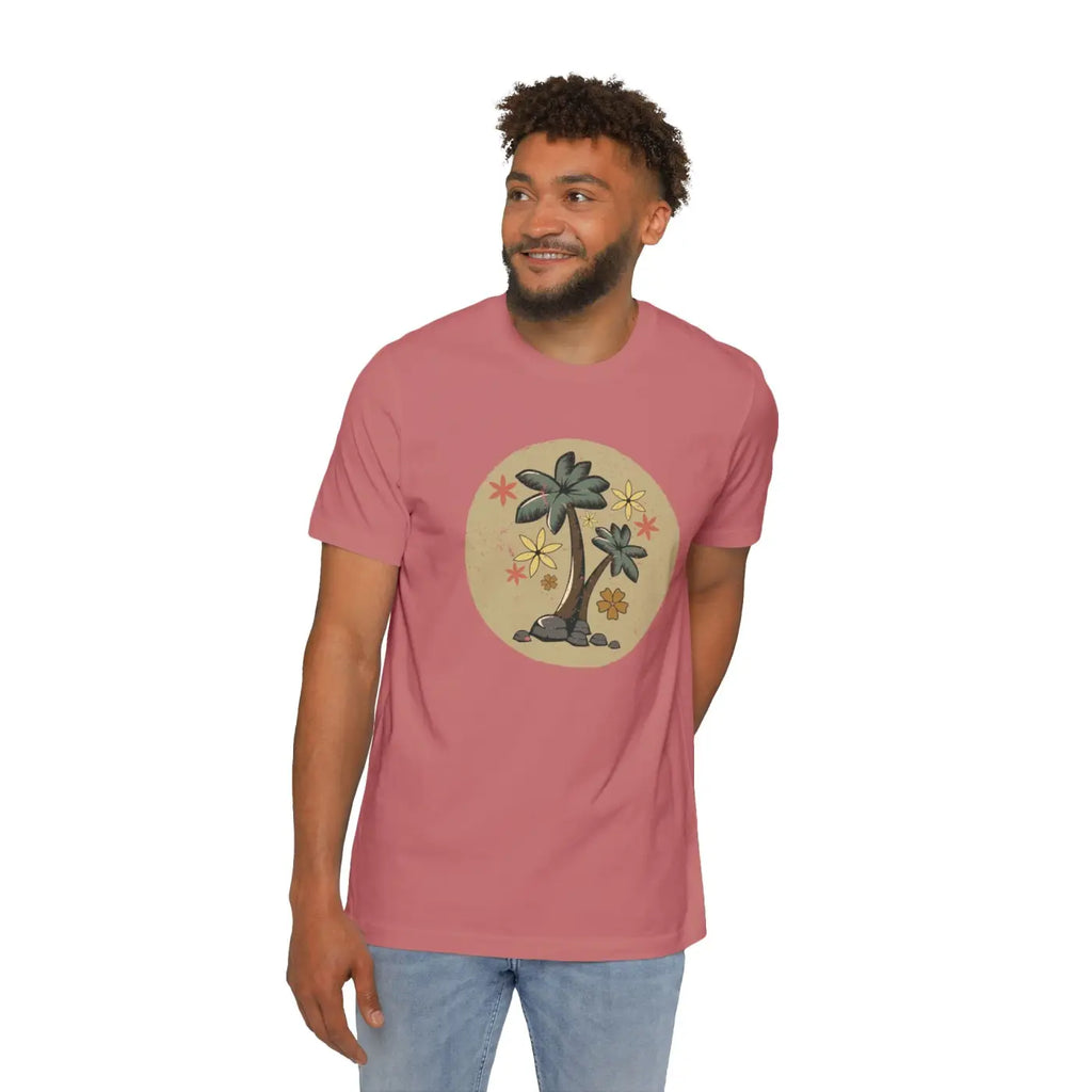 Unisex Deluxe Palm Tree T Shirt - Vacation Vibes - DipaliZ