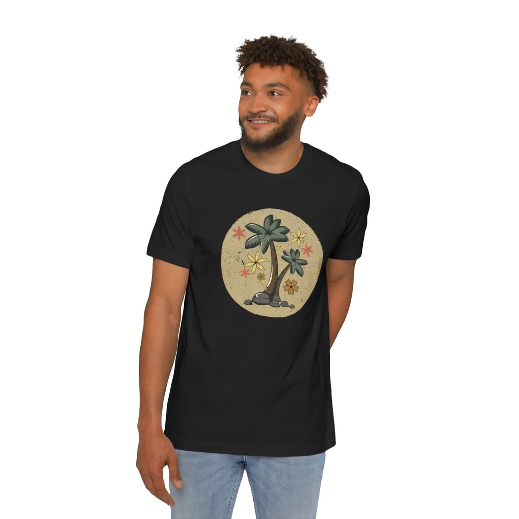 Unisex Deluxe Palm Tree T Shirt - Vacation Vibes - DipaliZ