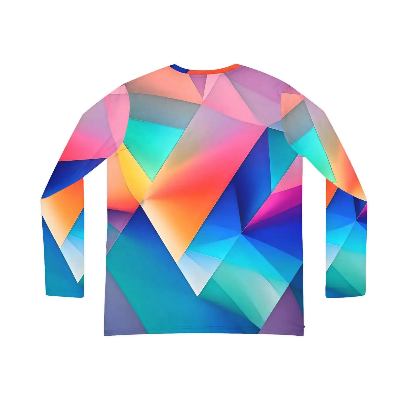 Long Sleeve Pastel Colored Abstract Pattern Top - DipaliZ