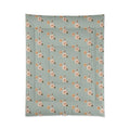 Pastel Flowers Comforter - Cozy Fluffy Bedding - DipaliZ
