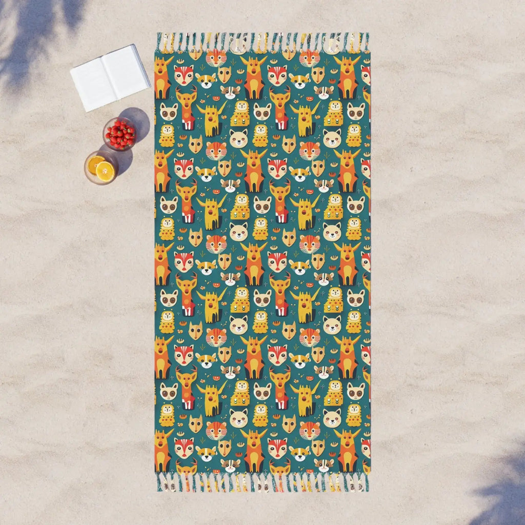 Boho Beach Cloth - Vibrant Outdoor Adventure Towel - DipaliZ