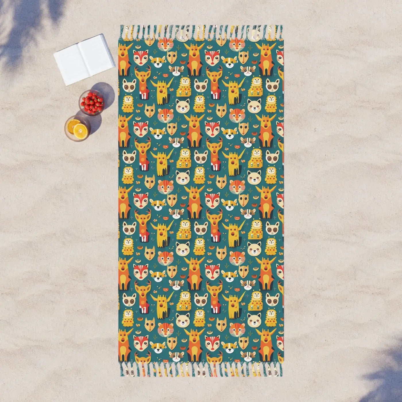 Boho Beach Cloth - Vibrant Outdoor Adventure Towel - DipaliZ