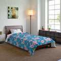 Cozy Pink Flora Comforter - Vibrant Room Refresh - DipaliZ