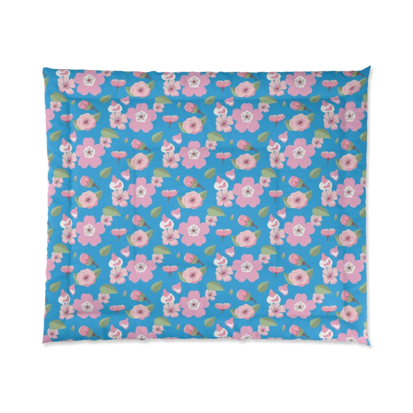 Cozy Pink Flora Comforter - Vibrant Room Refresh - DipaliZ