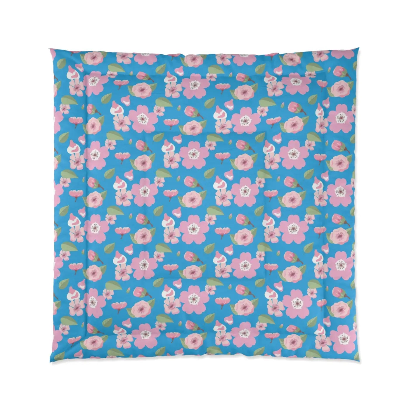 Cozy Pink Flora Comforter - Vibrant Room Refresh - DipaliZ